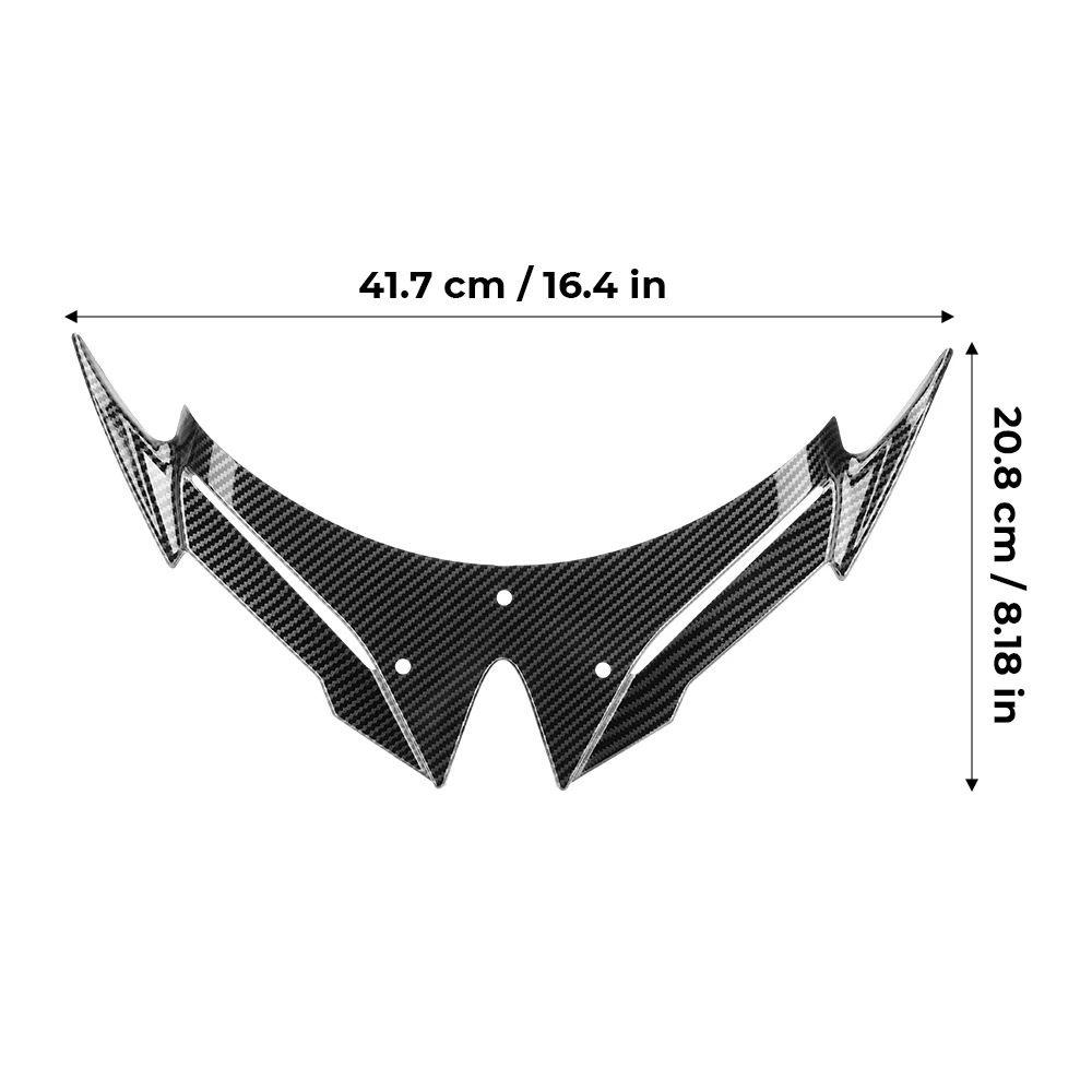 Front Fairing Winglet Spoiler Aerodynamic Wing For Kawasaki Ninja 500  Ninja 500 SE 2024‑2026