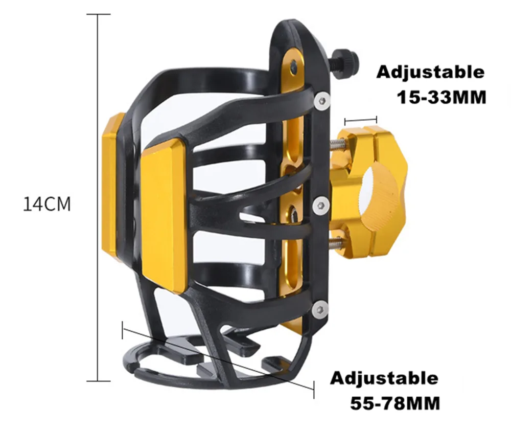 Universal Motorbike Adjustable Water Bottle Cage Holder