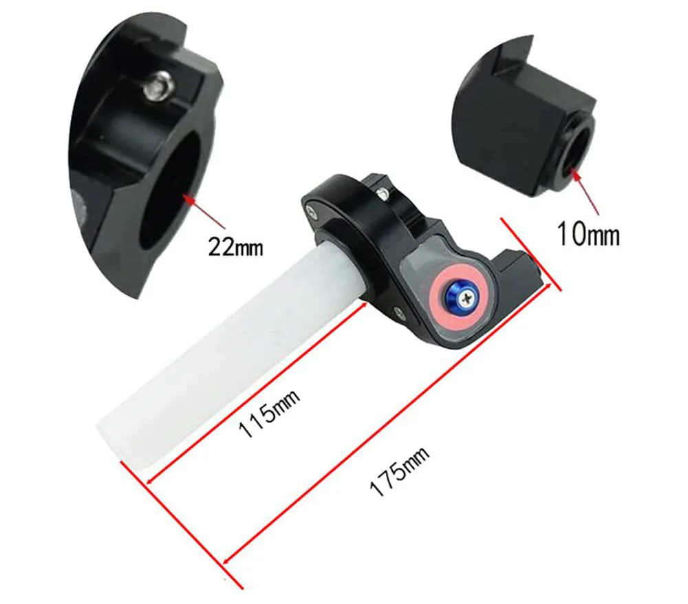 22mm ATV Big Twist Visible Throttle Accelerator